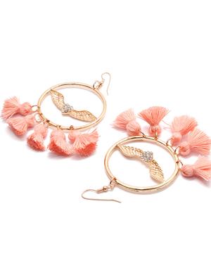 pink metal other earring - 17565223 - Standard Image - 3