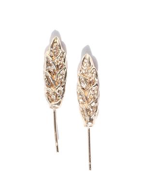 gold metal drop earring - 17565243 - Standard Image - 2