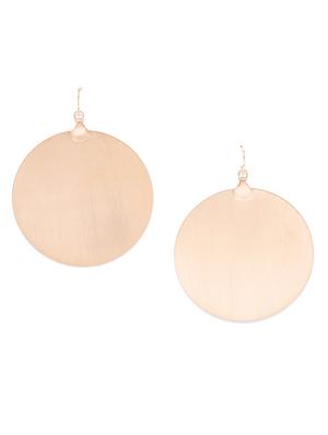 gold metal drop earring - 17565251 - Standard Image - 2