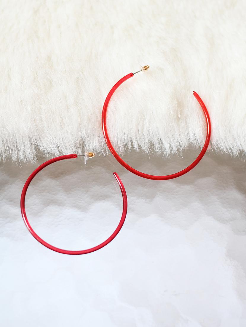 red metal balli earring - 17565255 - Zoom Image - 1