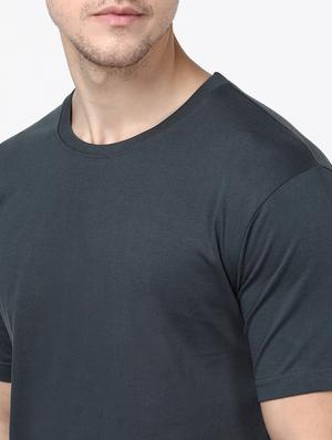 grey solid t-shirt - 17565323 - Standard Image - 4