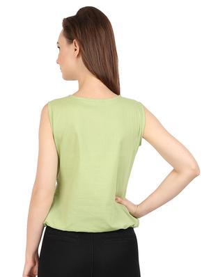 tie up neck blouson top - 17565406 - Standard Image - 3