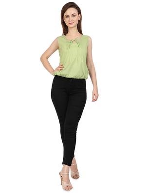 tie up neck blouson top - 17565406 - Standard Image - 4