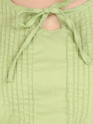 tie up neck blouson top - 17565406 - Standard Image - 5