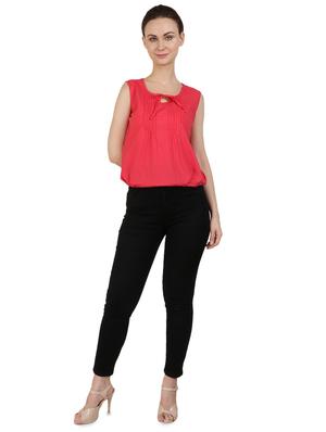 tie up neck blouson top - 17565425 - Standard Image - 4