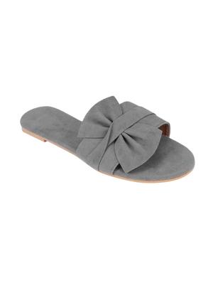grey suede slip on sandals - 17565466 - Standard Image - 3