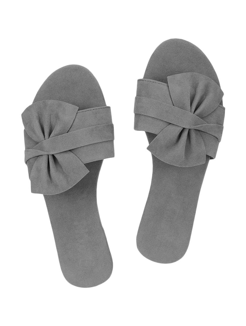 grey suede slip on sandals - 17565466 - Zoom Image - 1