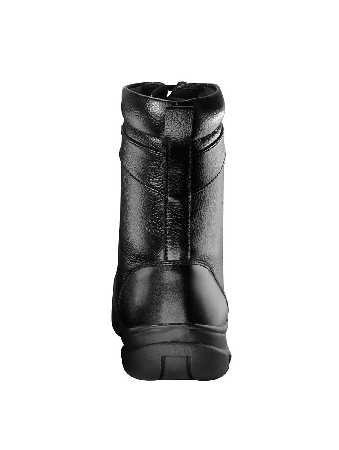 black fabric & synthetic lace up boots - 17565484 - Zoom Image - 3