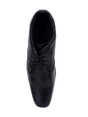 black leatherette laceup derbies - 17565498 - Standard Image - 5