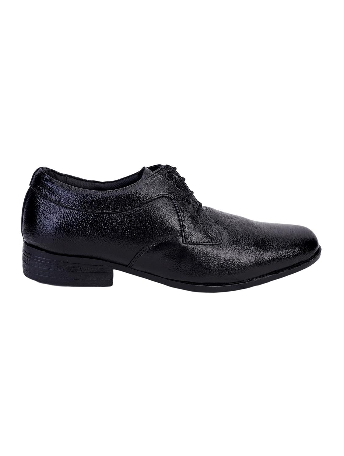 black leatherette laceup derbies - 17565498 - Zoom Image - 3