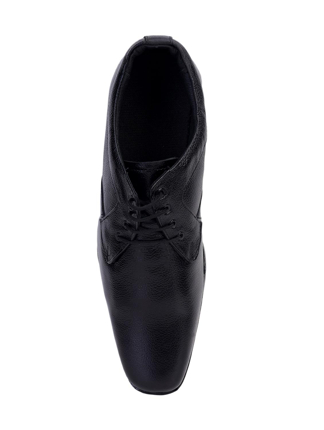 black leatherette laceup derbies - 17565498 - Zoom Image - 5