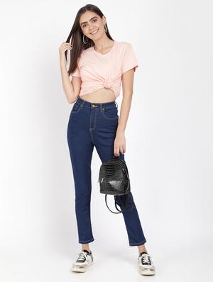 high rise slim fit jeans - 17565525 - Standard Image - 4