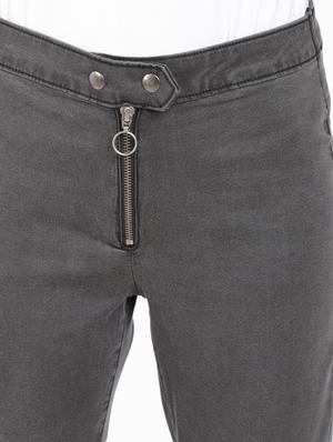high rise solid jeans - 17565533 - Standard Image - 5