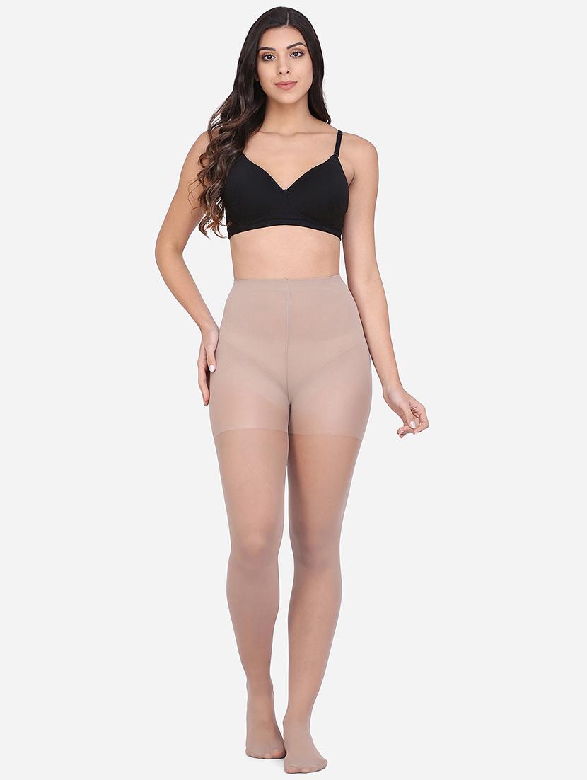 brown nylon blend stockings - 17565657 - Zoom Image - 4