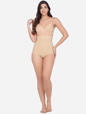 beige poly spandex shaper brief shapewear - 17565659 - Standard Image - 4