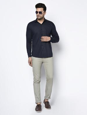 grey solid chinos - 17565669 - Standard Image - 4