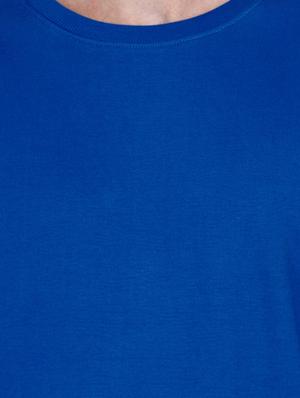 blue solid fleece sweatshirt - 17565788 - Standard Image - 5