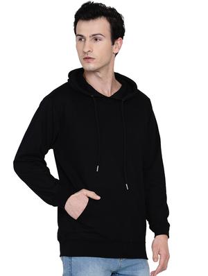 black solid fleece sweatshirt - 17565791 - Standard Image - 2