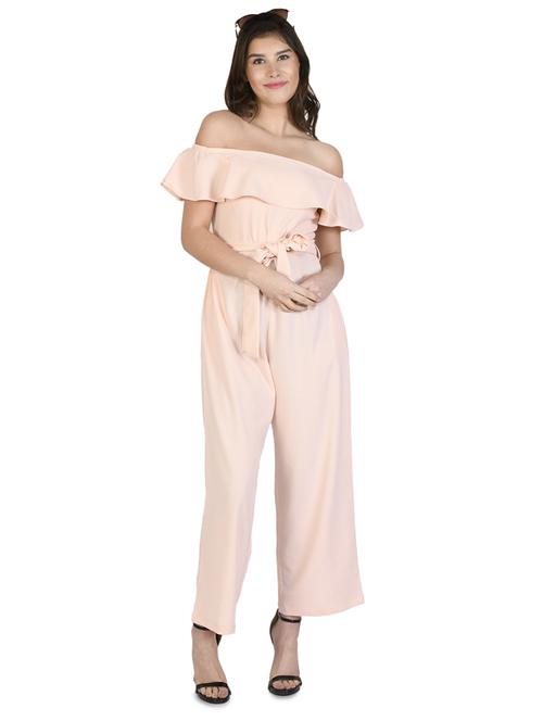 off shoulder full leg jumpsuit - 17566435 - Very Small Image - 1