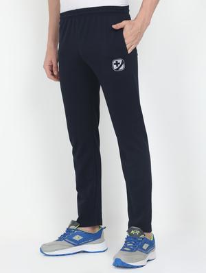 navy blue solid full length track pant - 17566499 - Standard Image - 2