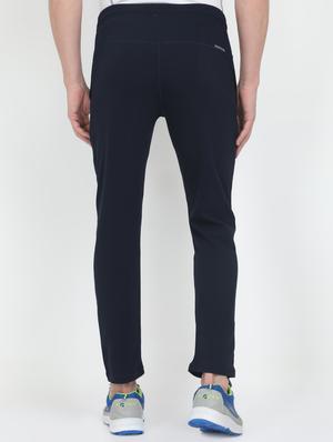 navy blue solid full length track pant - 17566499 - Standard Image - 3