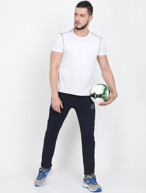 navy blue solid full length track pant - 17566499 - Standard Image - 4