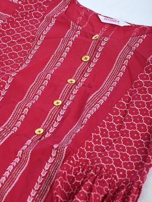 printed maxi ethnic dress - 17566533 - Standard Image - 4