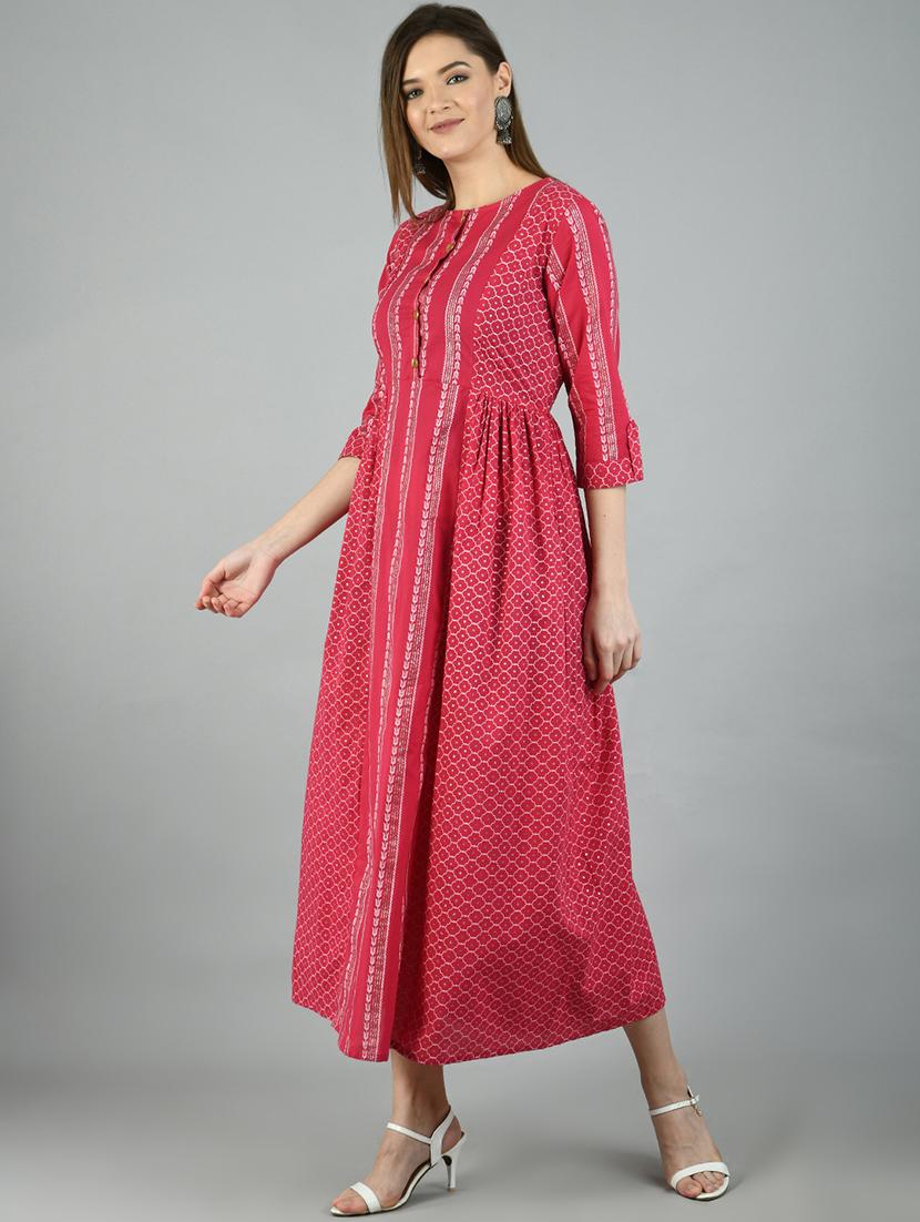 printed maxi ethnic dress - 17566533 - Zoom Image - 2