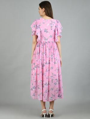 ruffle detail maxi dress - 17566540 - Standard Image - 3