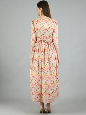 square neck floral maxi dress - 17566549 - Standard Image - 2
