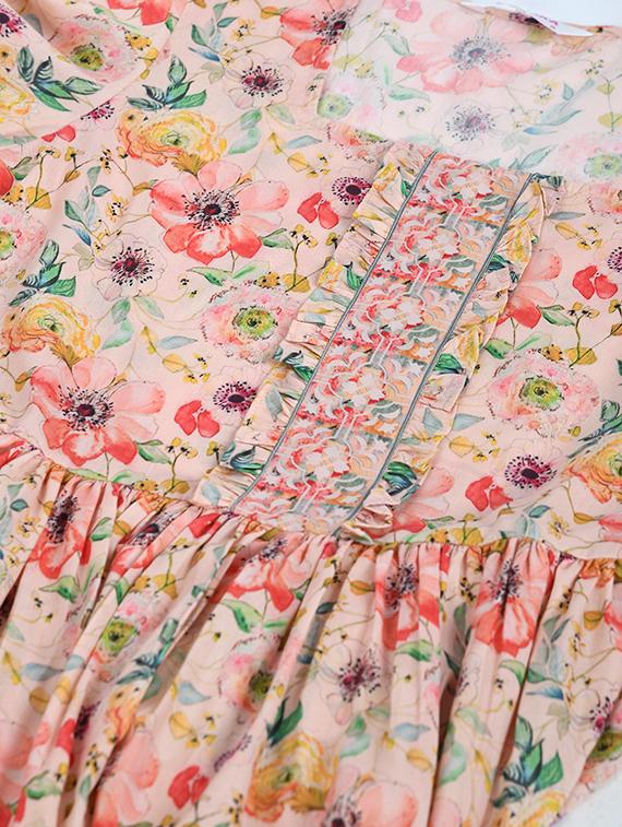 square neck floral maxi dress - 17566549 - Zoom Image - 3