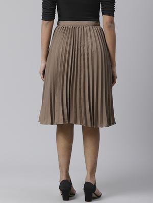 high rise accordion pleated skirt - 17567007 - Standard Image - 3
