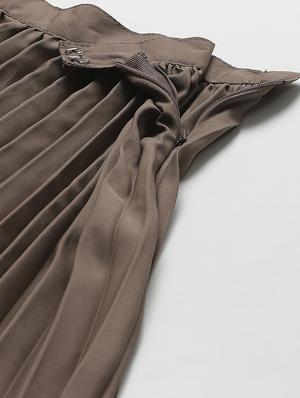 high rise accordion pleated skirt - 17567007 - Standard Image - 6