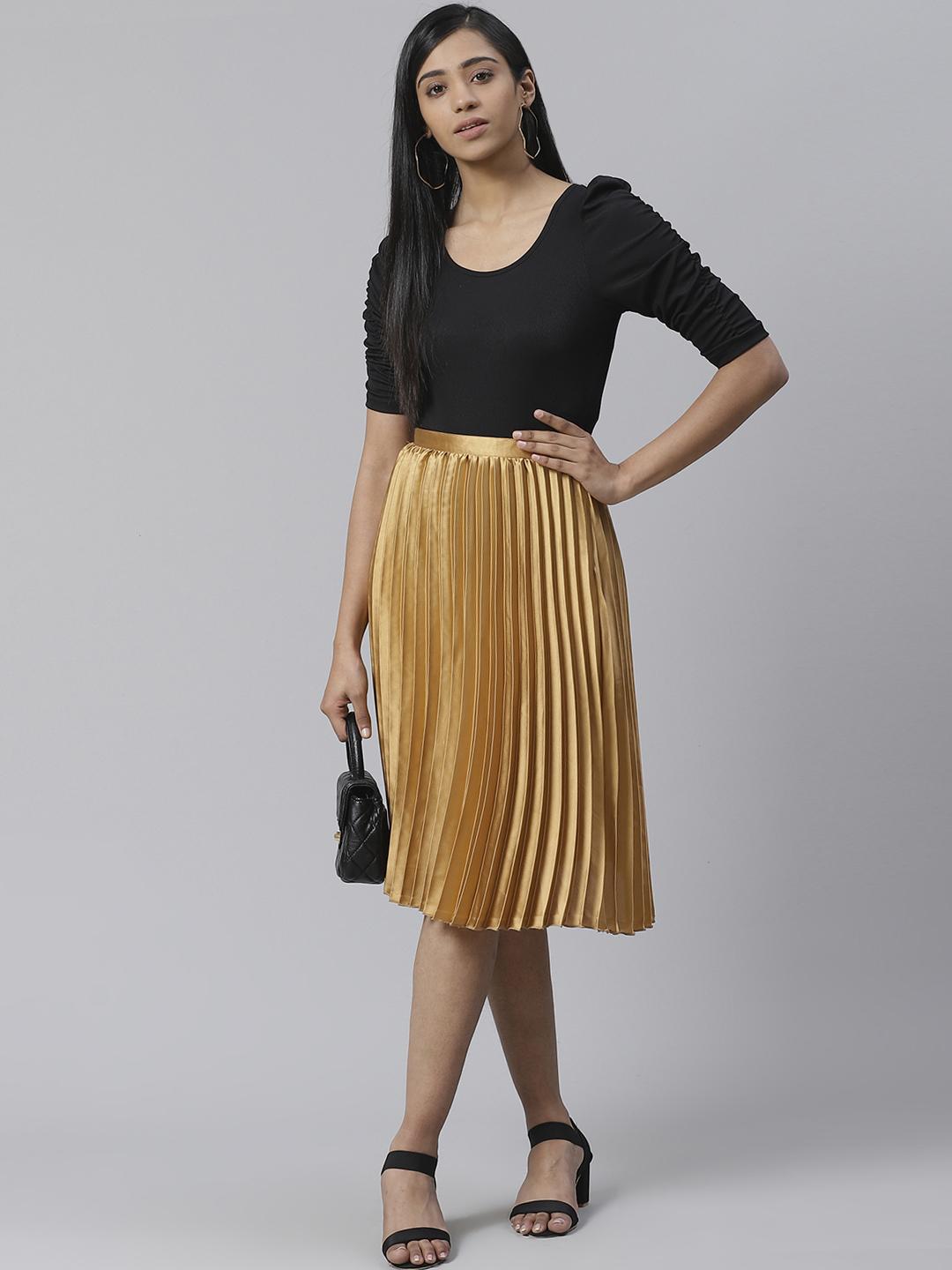 high rise accordion pleated skirt - 17567009 - Zoom Image - 4