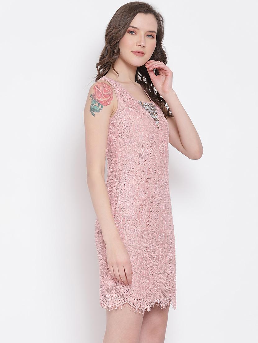 square neck lace dress - 17567045 - Zoom Image - 2