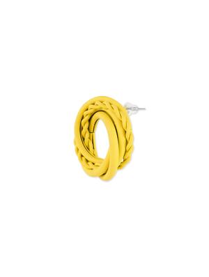 yellow rubber studs earring - 17567060 - Standard Image - 3