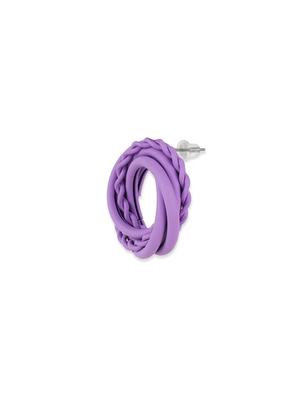 purple rubber studs earring - 17567061 - Standard Image - 3