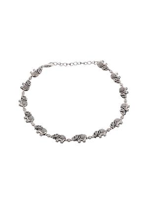 silver brass payal - 17567093 - Standard Image - 3