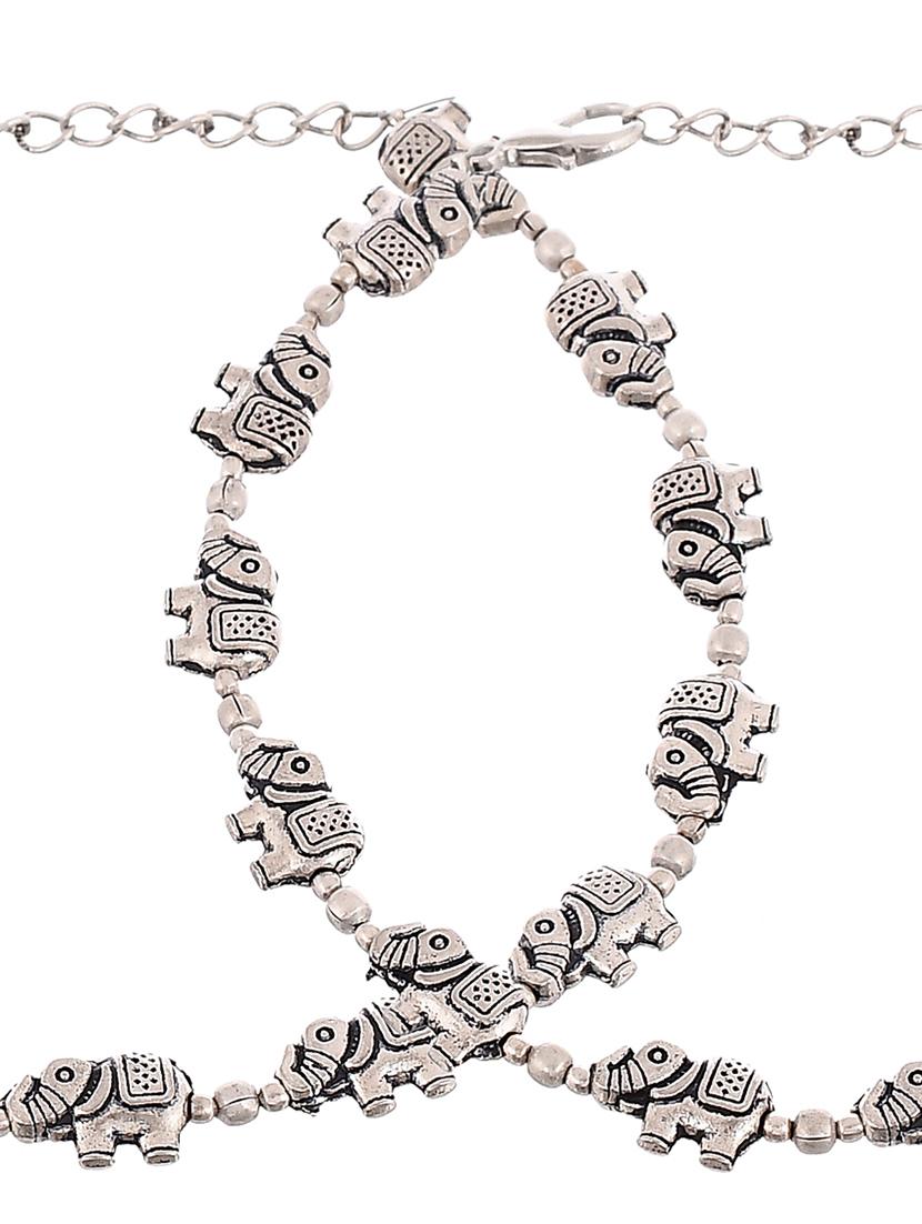 silver brass payal - 17567093 - Zoom Image - 4