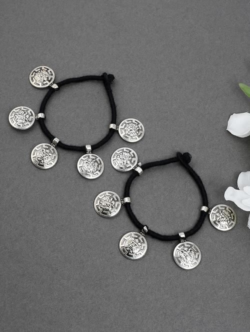 silver brass payal - 17567094 - Standard Image - 1