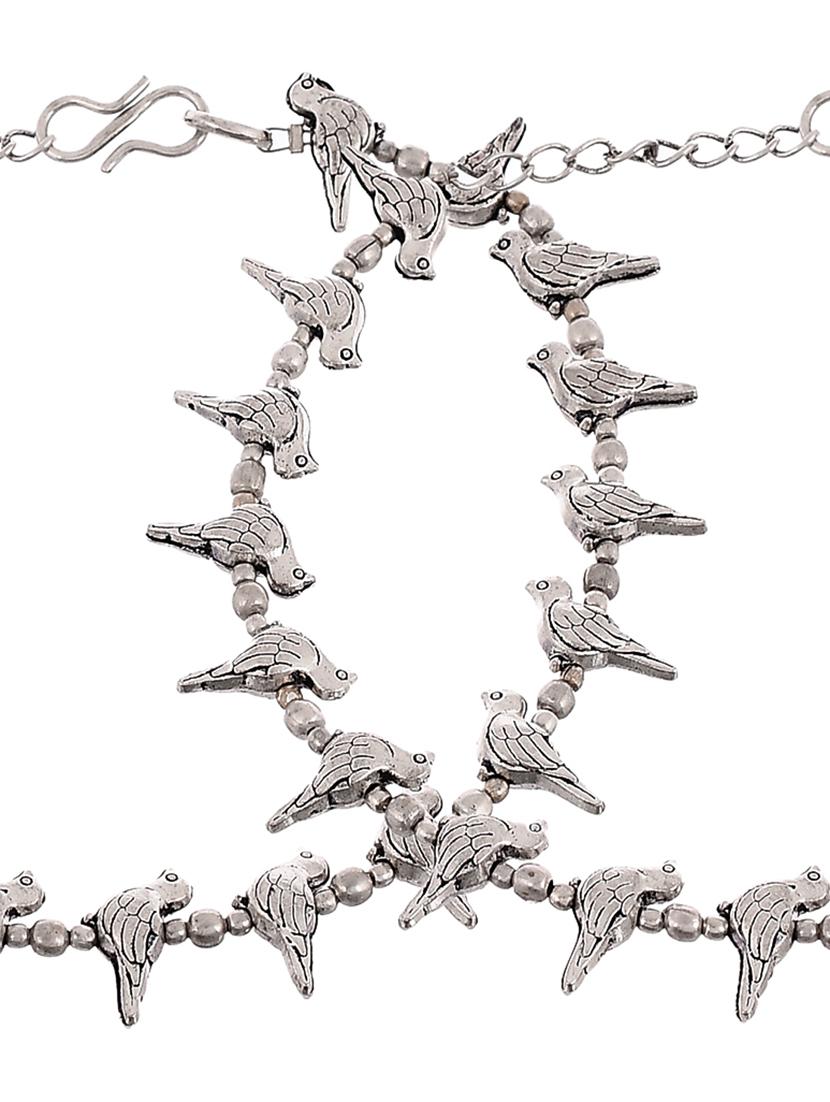 silver brass payal - 17567095 - Zoom Image - 4
