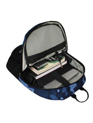 blue polyester backpack - 17567135 - Standard Image - 3
