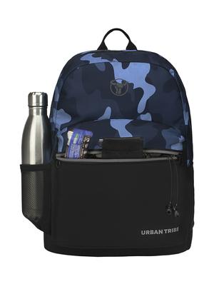 blue polyester backpack - 17567135 - Standard Image - 4