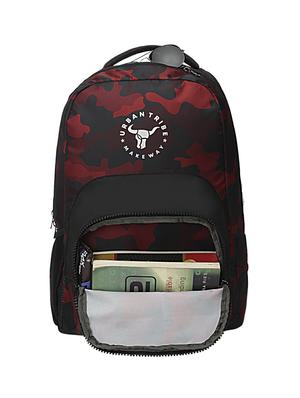 red polyester backpack - 17567138 - Standard Image - 4