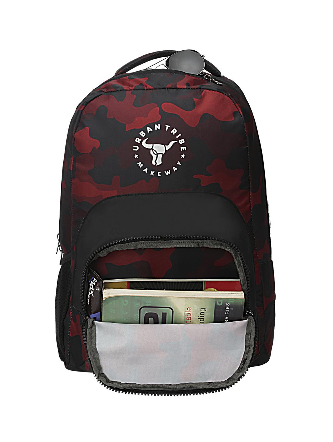 red polyester backpack - 17567138 - Zoom Image - 4