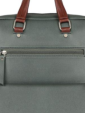 green leatherette (pu) regular backpack - 17567244 - Standard Image - 4