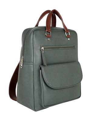 green leatherette (pu) regular backpack - 17567244 - Standard Image - 5