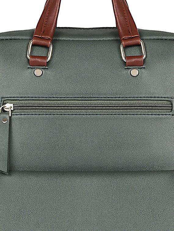 green leatherette (pu) regular backpack - 17567244 - Zoom Image - 4