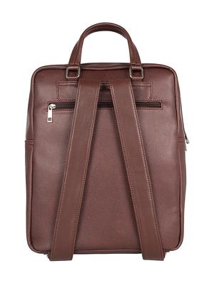 brown leatherette (pu) regular backpack - 17567245 - Standard Image - 2
