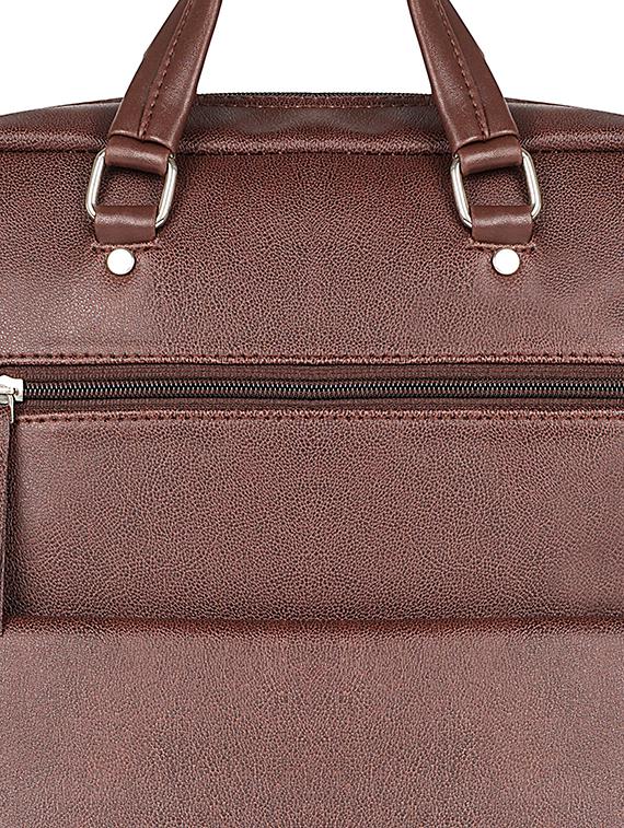 brown leatherette (pu) regular backpack - 17567245 - Zoom Image - 4
